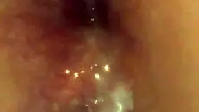 Me Cumming Hard Inside Her Tight Ass Hole