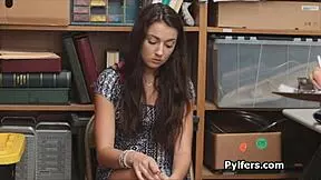 did you see that beautiful perky teen drilled by the security guard?