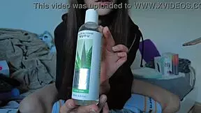 Teen pornstar unboxes her collection of toys with excitement.