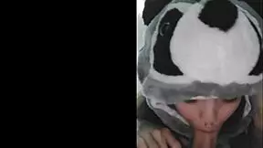 I swallow White Moon's cock