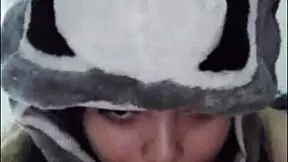 I swallow White Moon's cock