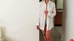 i'm the sexy tomboy stepdaughter using a rabbit toy with my father in law pov