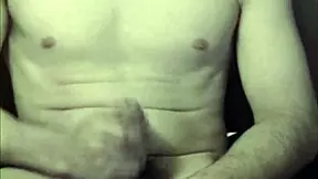 Teen Jerking Off in Retro Blue Film 1999