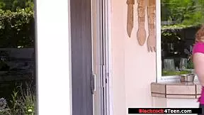 Teen sneaks into shower for steamy sex with black guy. Their intense encounter unfolds with raw doggystyle