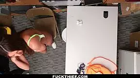 Young Thief Getting Fucked Hard By Mall Officer For Stealing