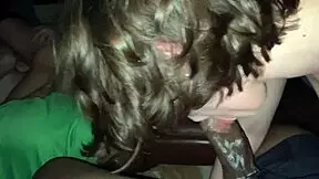 Curvy white girl enjoys activity with TWO partners next to friend PART 1