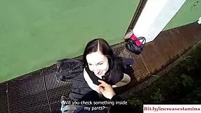 Out-of-town blonde gal gets drilled hard in outdoor POV action.