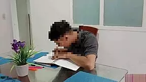 Garganta profunda facefuck with my stepbrother's big cock