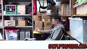 Blonde Security Spunked In Caught Fucking