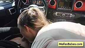 How does blonde slut Chloe Rose suck Charles Dera so wet?