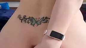 Petite Blonde Milf Riding Big Black Dildo Hard