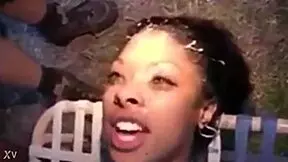 This cumshot frenzy with a young chick in an orgy, sucking and fucking everywhere