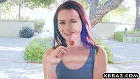 Horny Teen 18+ Starts Fucking In The Kitchen After Dinner.