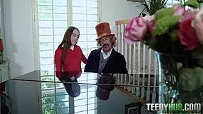 willy wonka hosts sia wood and charles dera in wild sex factory antics. things got steamy fast