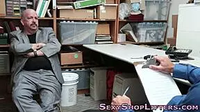 Brunette Teen Criminal With Small Tits Gets Caught And Hardcore Fucked To A Facial!