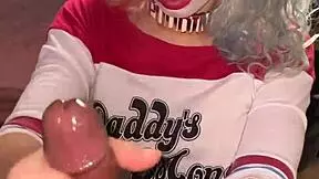 Harley Quinn rides a big black cock in interracial action