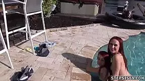 really hot blonde teen gets anal fucked by white man in hd threesome