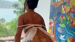 latina wife rides me cowgirl in sexy lingerie