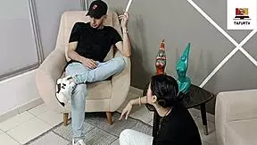 First-time anal with stepsister's help