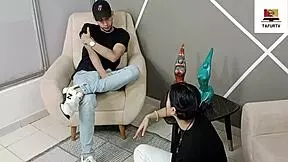 My first time anally with Stepsister in the doggy style
