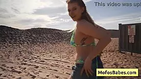 Natural Blonde Cutie Slut In Bathing Suit Suck Cock In The Car - Sahara Skye Charles Dera