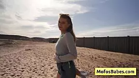 Sahara Skye's hot car action