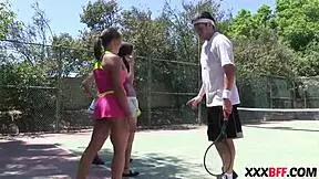 I fuked those summer camp tenniss sluts with big coks