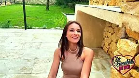 Ariana, a Sexy Brunette French Slut with Small 18+ Tits, Gets Fucked Hard by Amateurs in Skinny Body