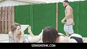 teen stepsister feels the emotional rush as stepbrothers use her as fuck toy in freeuse fantasy