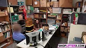 teen 18+ regrets burglary, punished with monster cock in shop