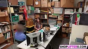 teen 18+ regrets burglary, punished with monster cock in shop