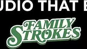 Fuck our stepmother with hardcore licking and threesome pussy play