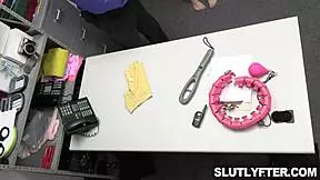 The officer caught his stepsister shoplifting and had to search her body.