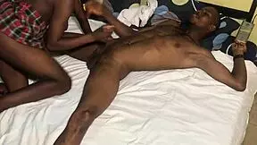 College classmates got emotionally attached and headed to a hotel to get sexual satisfaction. They indulged in intense creampie action with big black cocks.