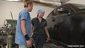 hot lesbians enjoying time together in a fun session