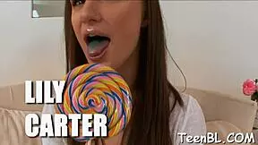 Luscious Brunette Teen Enjoys Hardcore Ride with Blowjob, Sucking, and Cumshot Close-Up