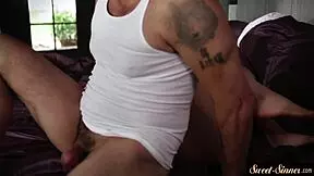 taboo petite stepdaughter bent over for intense doggystyle