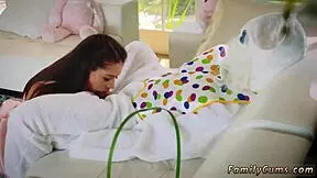 petite teen 18+ hints at a big cock anal adventure with a bunny twist