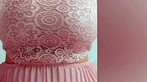 young babe fingers her big tits