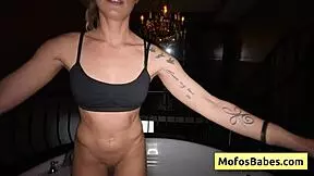 Can this sexy blonde officer handle jmac's massive dick in her tight cunt?