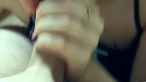 Watch this sweet slow blowjob close-up, she swallows every drop of cum 😋