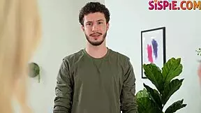 Amber Summer blows stepbrother Apollo Banks' big dick