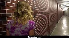 Stepsiblings Kyler Quinn and Nicky Rebel share bed in sneaky POV action. What happens next?