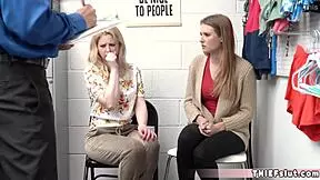 Two Blonde Teens Break Quarantine For Rough FFM Shop Fun!