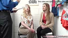 Two Blonde Teens Break Quarantine For Rough FFM Shop Fun!