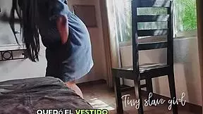 Hey, this cute teen is recording for her boyfriend but teasing with her ass