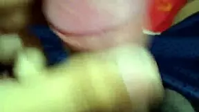 Young amateur masturbates at midnight with intense handjob