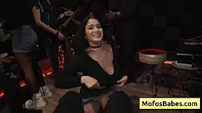 Nia bleu gets fucked by brett maker amidst a band rehearsal