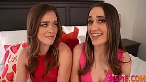 Stepsis and friend craved Valentine's Day dick from Jay Romero, Katie Kush, Sera Ryder