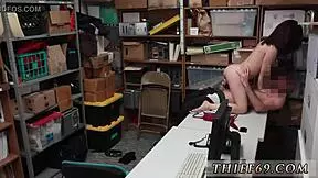 I watch sexy blonde teen flash tits in police uniform